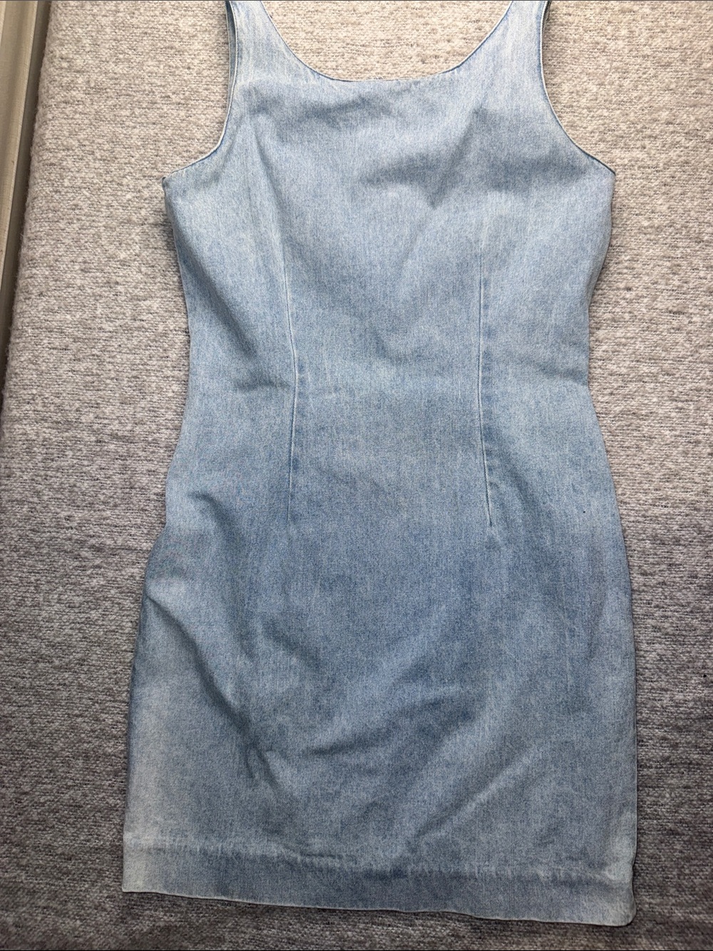 Vintage Britches Great Outdoors Size 9 (4-6 US) Light Blue Denim Sheath Dress